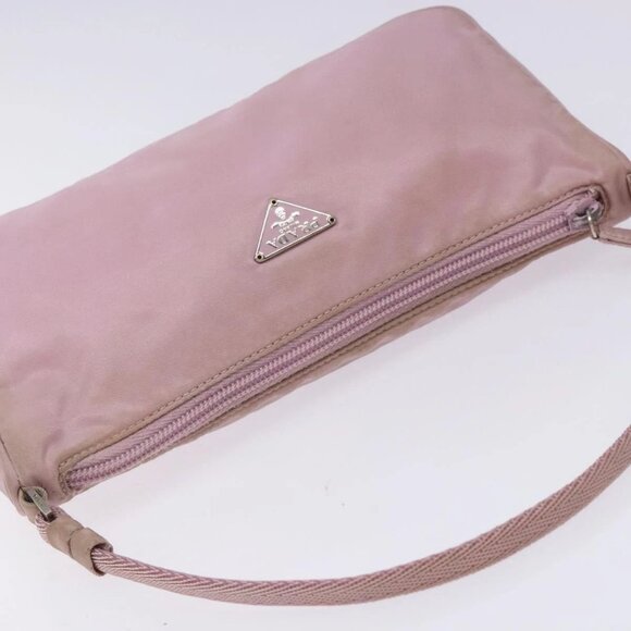 PRADA Accessory Pouch Nylon Pink Silver Auth - Picture 6 of 16